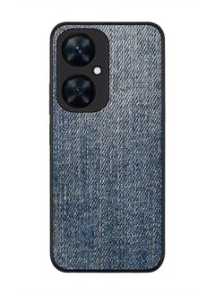 Stylizedd Rugged Black Edge case for Huawei nova 11i , Slim fit Soft Case Flexible Rubber Edges Anti Drop TPU Gel Thin Cover - Dark Denim Print  - Image 1