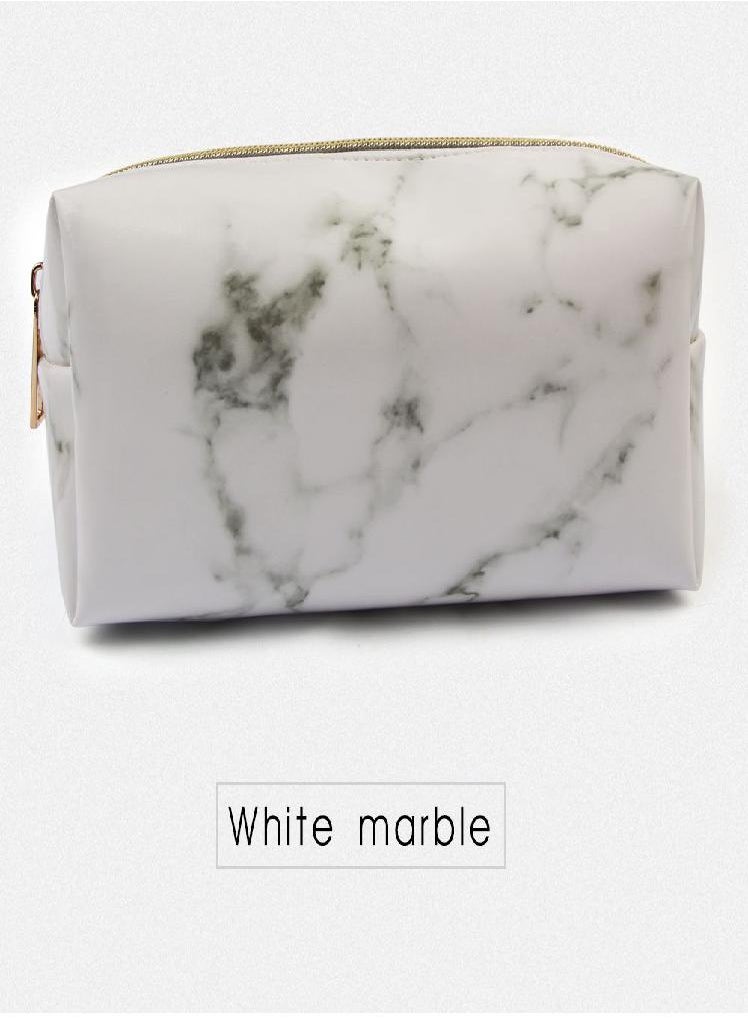 Eckek - Big Capacity Marble Pencil Box PU Leather Pencil Case Pencil Bag Stationery School Supplies - Image 1