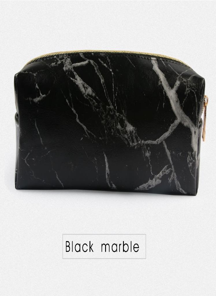 Eckek - Big Capacity Marble Pencil Box PU Leather Pencil Case Pencil Bag Stationery School Supplies - Image 1