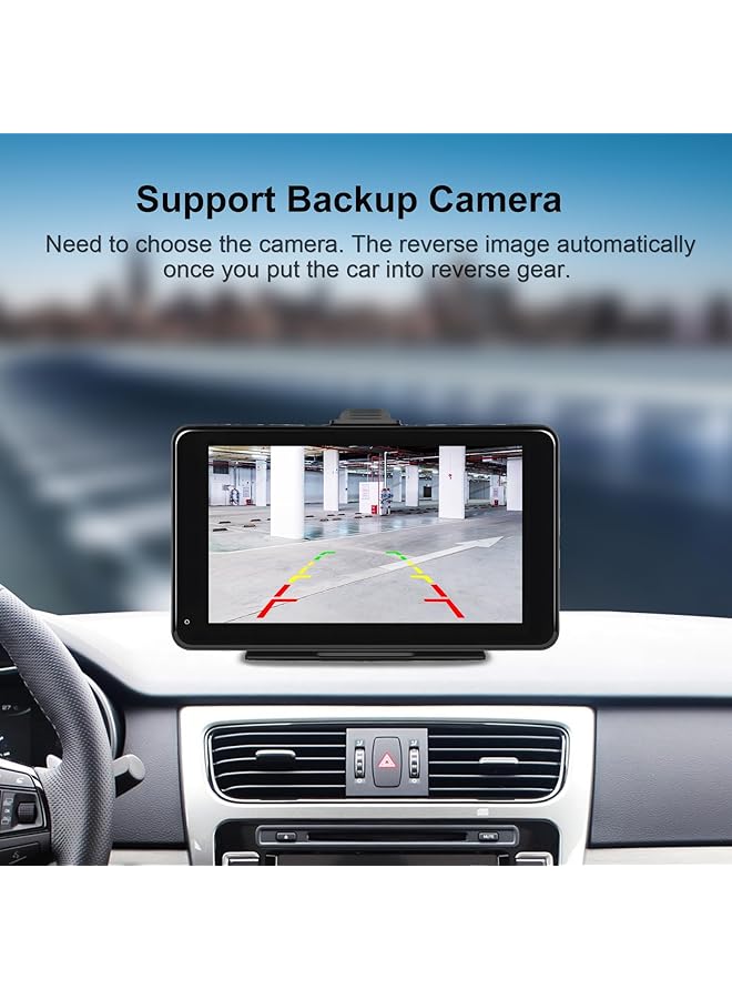 الثلاثة الكبار ستيريو سيارة لاسلكي Apple Carplay Android Auto، شاشة لمس محمولة 7 بوصة IPS شاشة Carplay راديو في وحدة الملاحة في لوحة القيادة مع بلوتوث، وصلة مرآة، التحكم الصوتي، كابل FM/AUX - Image 5