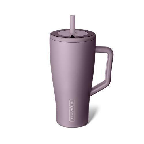 BrÃ¼Mate BrüMate Era 30 oz Tumbler with Handle and Straw | 100% Leakproof Insulated Water Bottle Tumbler with Lid and Flexible SoftSip Straw | Made of Stainless Steel | Cup Holder Friendly | 30oz (Lilac Dusk) - Image 1