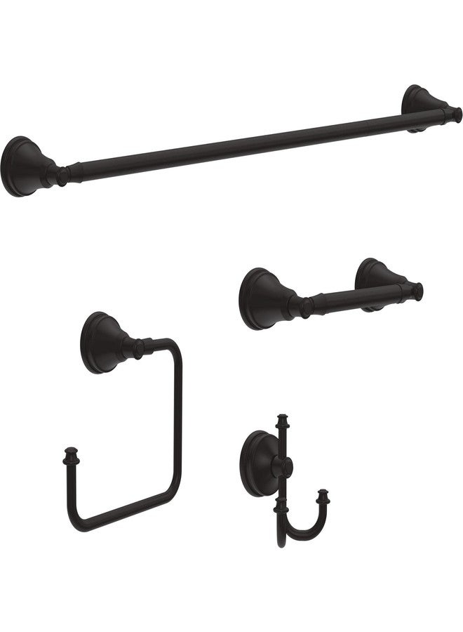 Delta Mylan (1-Pack) 18'' w/ 6" Extender Towel Rack for Bathroom Matte Black Extendable 18-24" Towel Bar for Bathroom Wall Towel Holder Rod Wall Mounted MYN18-MB - Image 3