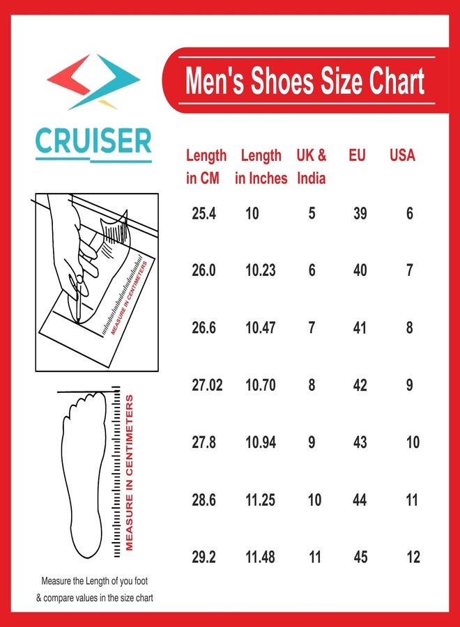 كروزر حذاء رياضي رجالي من كروزر، طراز أطلس أبيض-أزرق، مقاس 7 بريطاني (2512-2) - Image 5