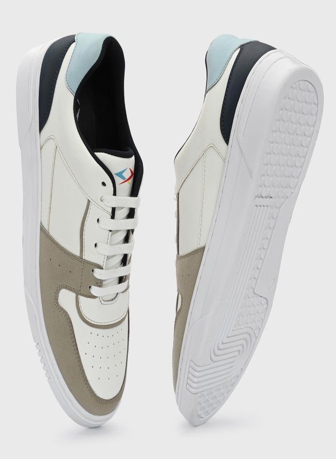 كروزر حذاء رياضي رجالي من كروزر، طراز أطلس أبيض-أزرق، مقاس 7 بريطاني (2512-2) - Image 4