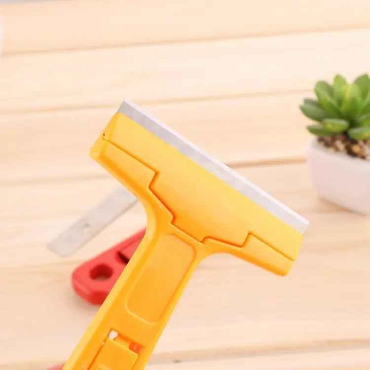 Cyrox Cyrox 3Pcs Blades Durable Plastic Handle Tile Paint Stickers Labels Glue Remover Window Scraper Hand Tools Portable Cleaning Shovel 1Pcs  - Image 5
