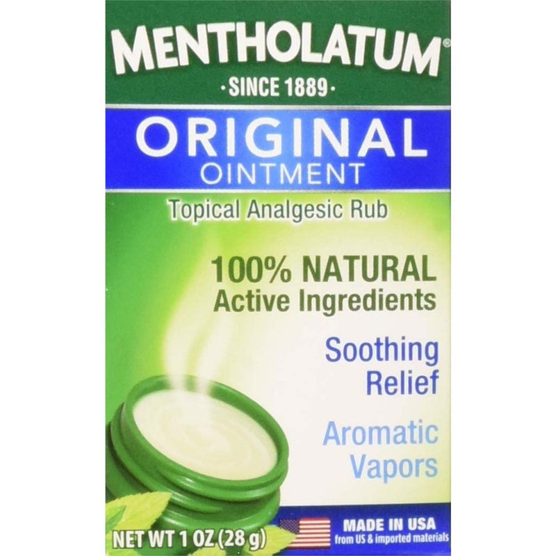 Mentholatum Original Ointment Soothing Relief Aromatic Vapors 1 oz Pack of 4