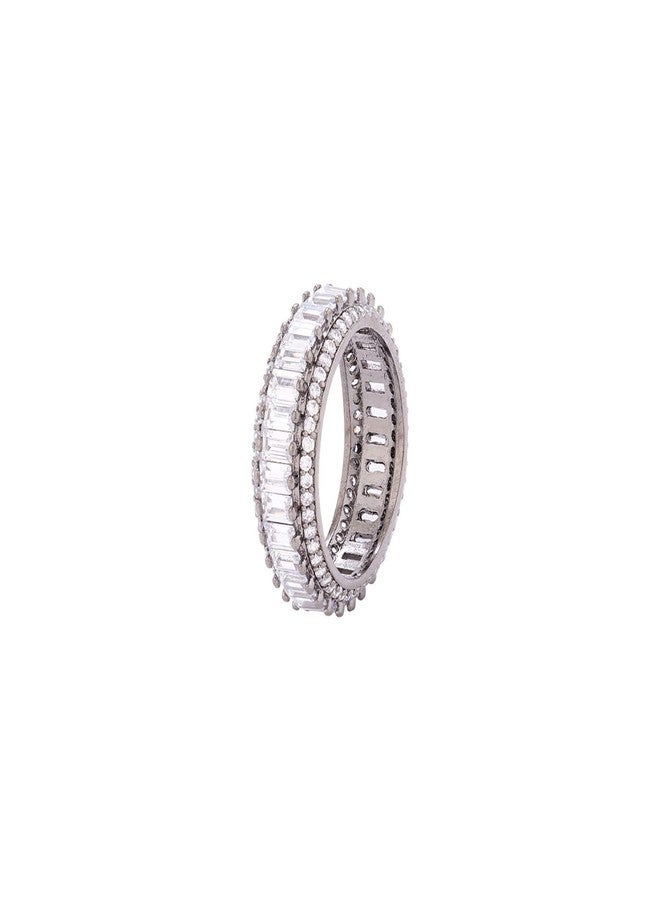 VOYLLA Cluster Setting Zircon Gems Band Ring - Image 1