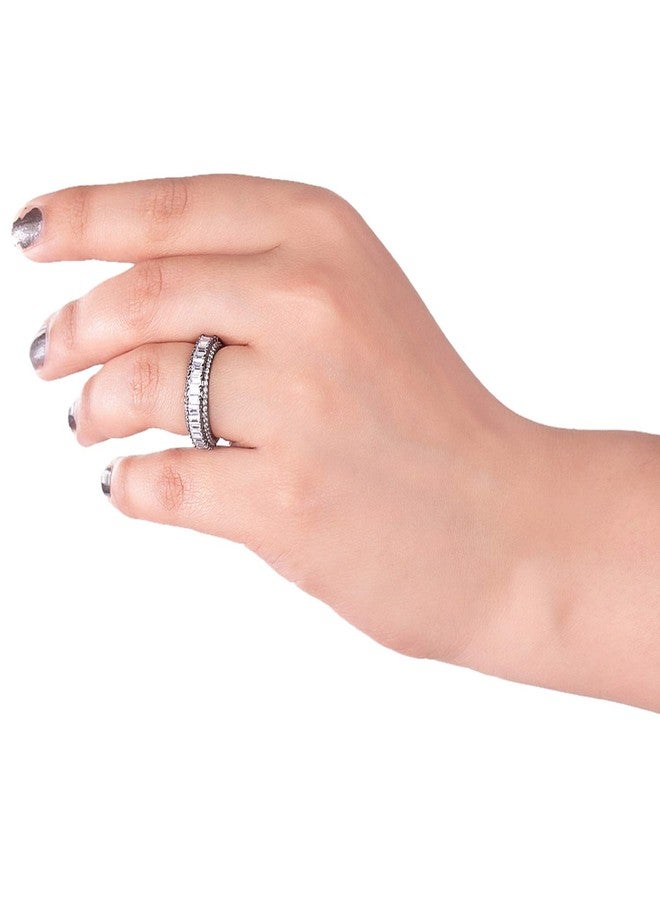 VOYLLA Cluster Setting Zircon Gems Band Ring - Image 3