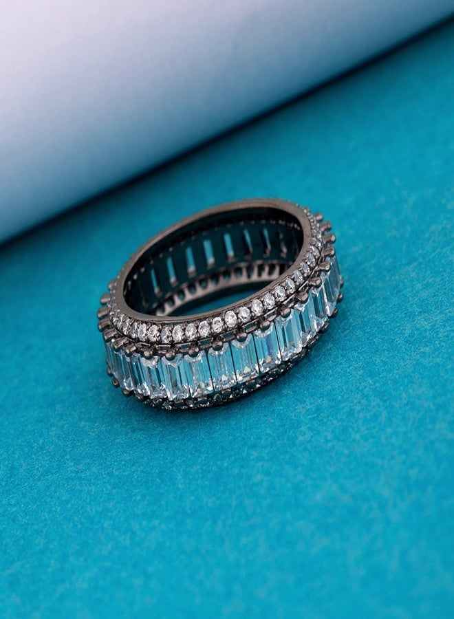 VOYLLA Cluster Setting Zircon Gems Band Ring - Image 4