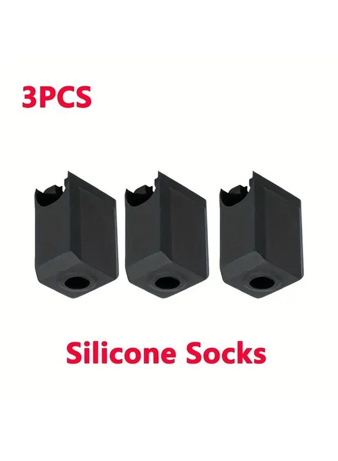 3 قطع من مجموعة الجوارب السيليكونية للهوت إند لطابعات BambuLab P1S و P1P و X1 و X1C و X1E ثلاثية الأبعاد - ملحقات الطابعة - Image 1