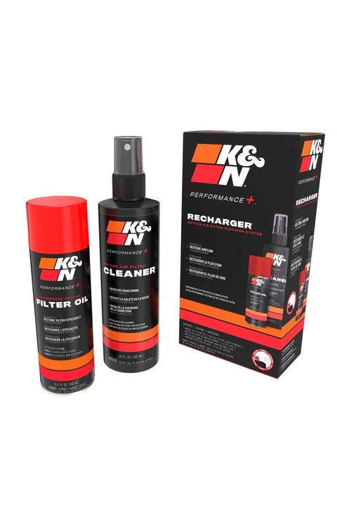 K&N Air Filter Cleaning Kit: Aerosol Filter Cleaner and Oil Kit; Restores Engine Air Filter Performance; Service Kit-99-5000, Multi