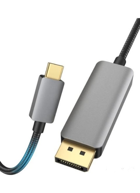 USB-C to DisplayPort Cable 6ft – Supports 8K@60Hz, 4K@144Hz – High-Speed Video Transfer