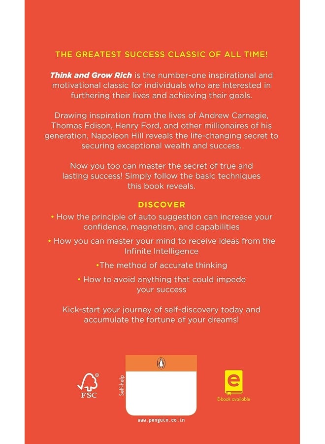 Think and Grow Rich (PREMIUM PAPERBACK, PENGUIN INDIA): Classic all-time bestselling book on success, wealth management & personal growth by one of the greatest self-help authors, Napoleon Hill - Image 2