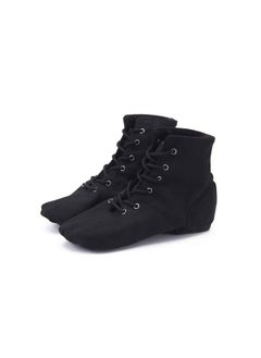 Loquat Men/Women High Top Jazz Boots Modern Dance Shoes Ballet Shoes Black  - Image 1