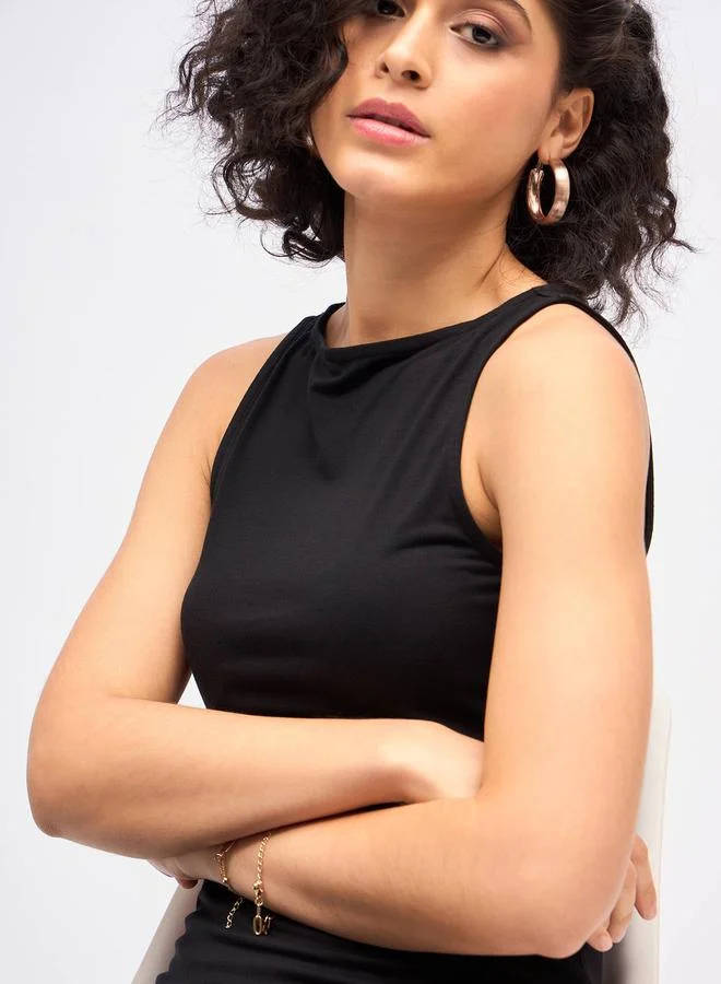 ساسافراس Sleeveless Column Dress