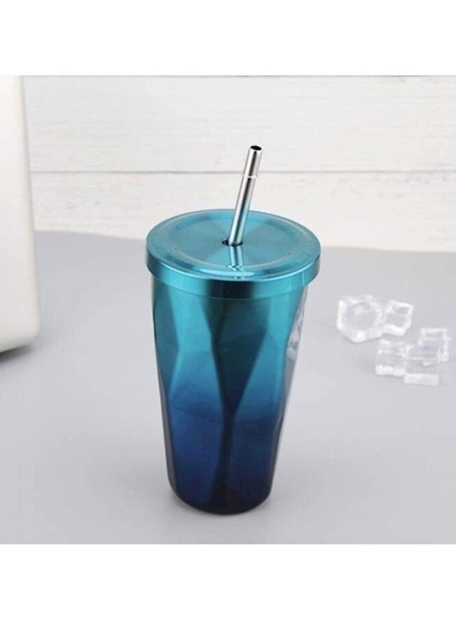 NIBEMINENT Stainless Steel Water Cup Blue 10x6.5x17.2cm - Image 4