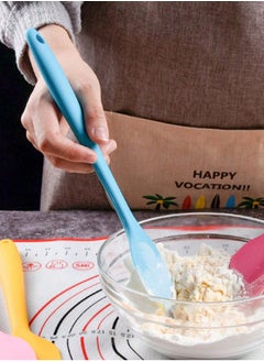 Generic 1-Piece Flexible Silicone Baking Spoon, Heat-Resistant Scraper, Random Color, Easy-to-Clean Silicone Baking Spatula, Kitchen Baking Tool, Cream Spatula Multicolour  - Image 2