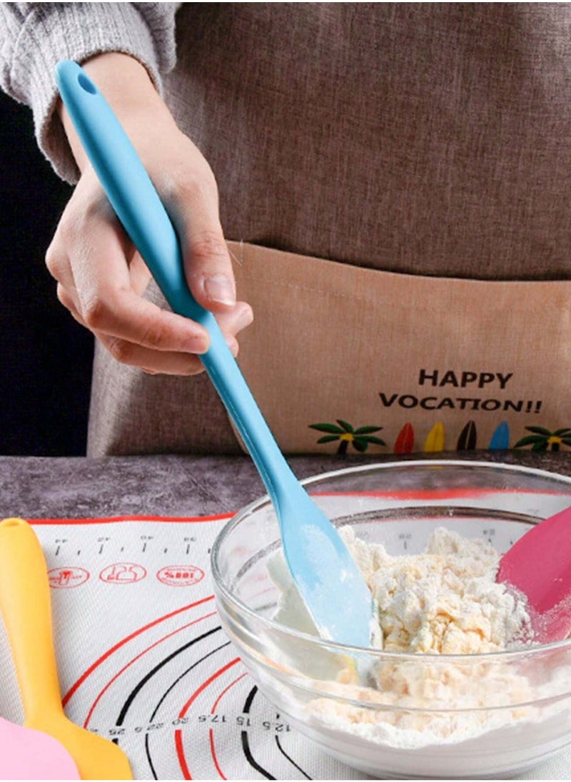 Generic 1-Piece Flexible Silicone Baking Spoon, Heat-Resistant Scraper, Random Color, Easy-to-Clean Silicone Baking Spatula, Kitchen Baking Tool, Cream Spatula Multicolour  - Image 2