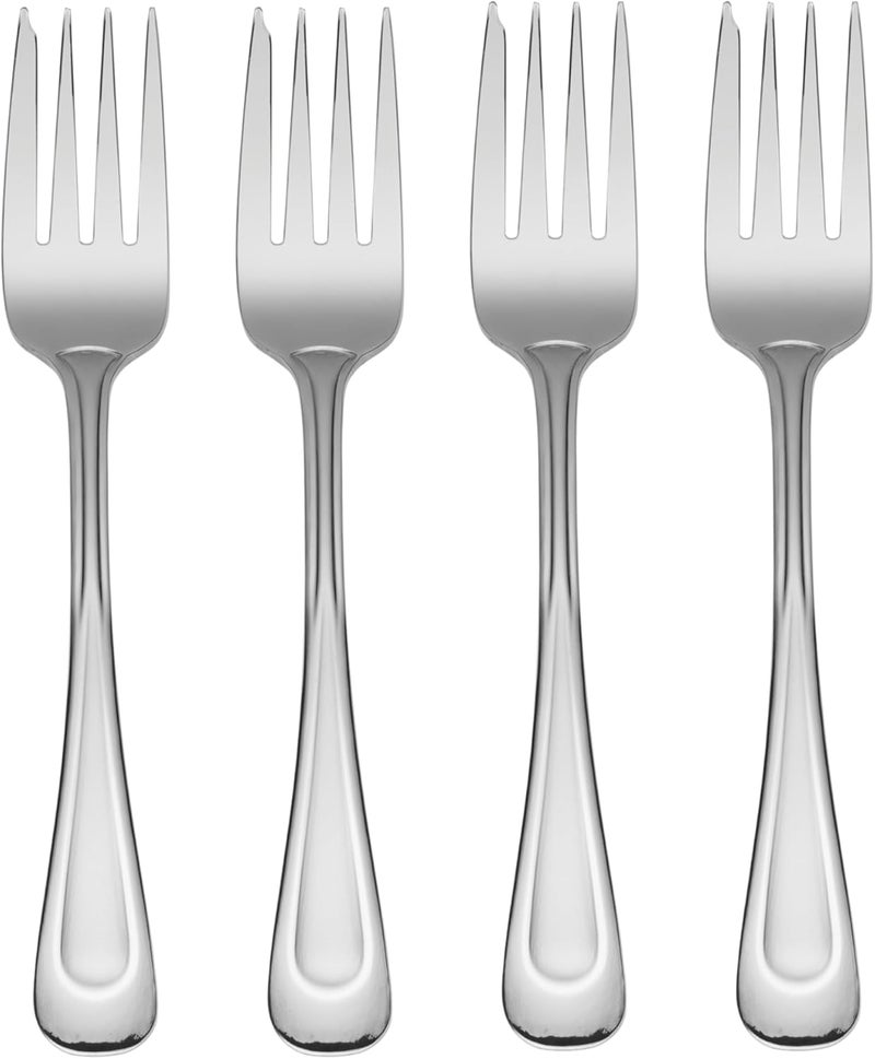 ONEIDA Satin Sand Dune Everyday Flatware Salad Forks, Set of 4 - Image 1