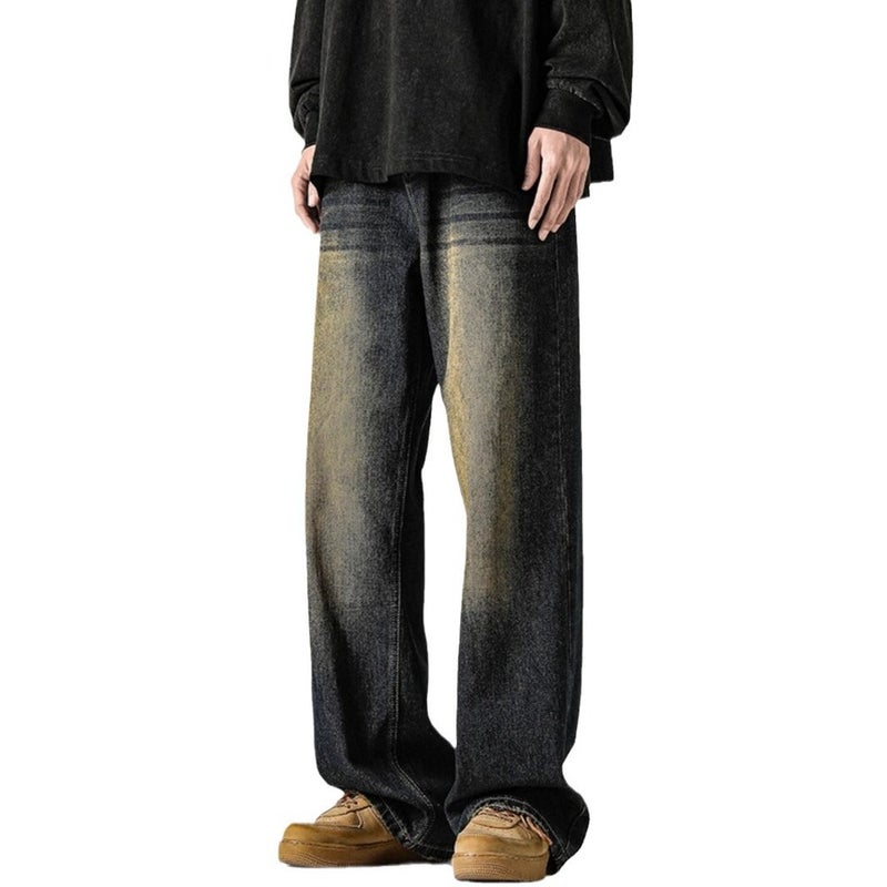 Unisex Classic Denim Jeans Loose Fit Daily Outdoor Wear - Image 4