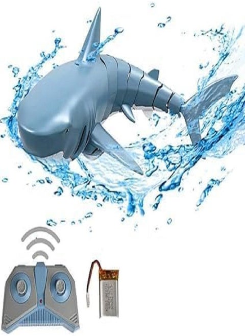 A shark-designed toy that operates with a remote control for the swimming pool at a frequency of 2.4 GHz with a water spray feature. Suitable for children and adults and a wonderful gift on special occasions.