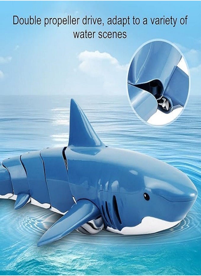 A shark-designed toy that operates with a remote control for the swimming pool at a frequency of 2.4 GHz with a water spray feature. Suitable for children and adults and a wonderful gift on special occasions.