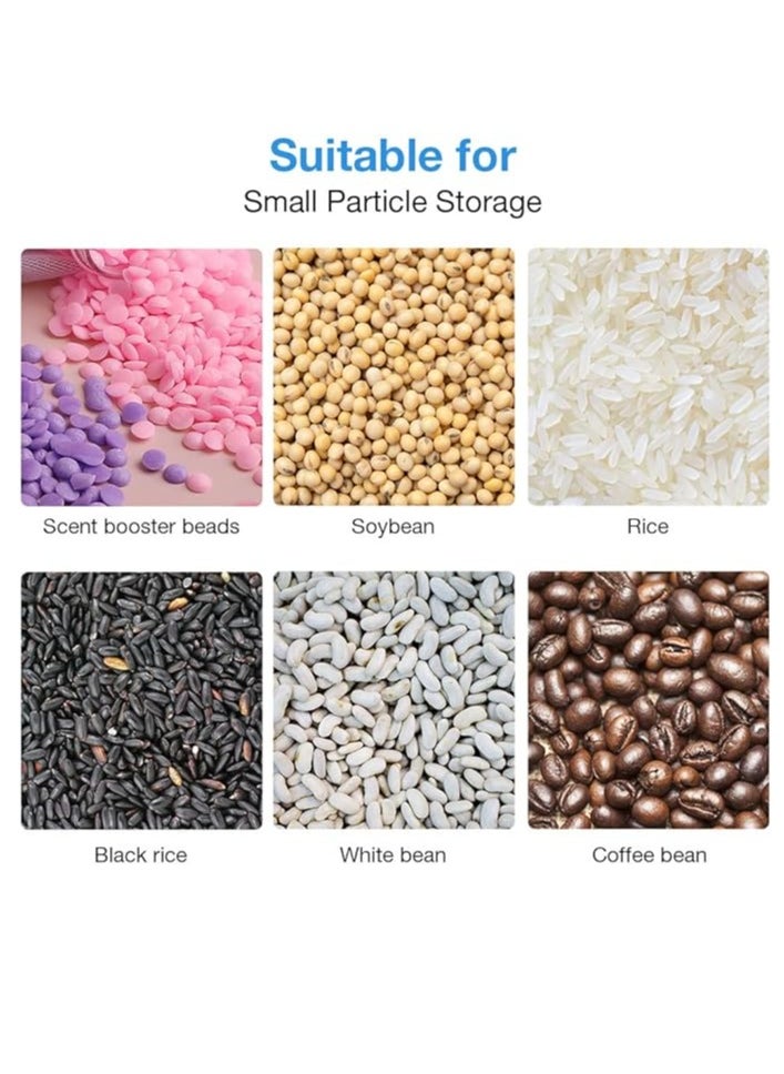 Generic - 6 in1 Rice Dispenser Wall Mounted Plastic Dry Food Dispenser 10kg Transparent Rice Grain Storage Container Dry Food Storage Box Tank for Rice Nuts Beans Cereals - Image 1