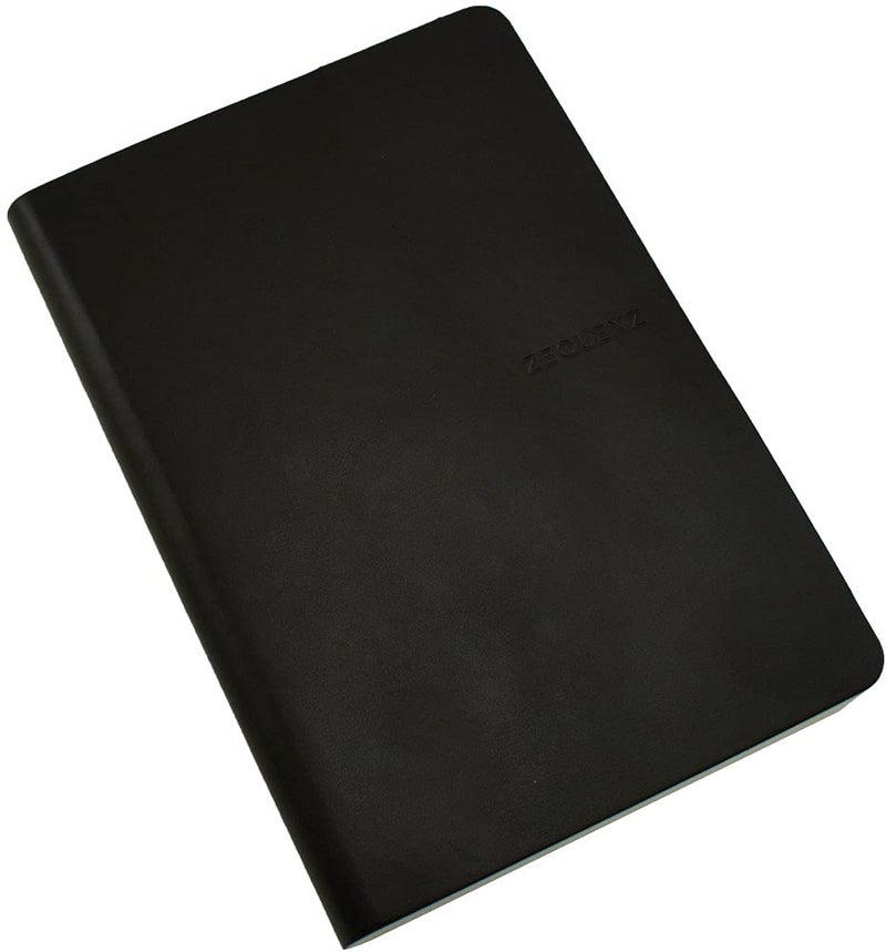 Zequenz Classic 360 Signature Series, Size: B6 Medium, Color: Black, Paper: Blank, Soft Cover Notebook, Soft Bound Journal, 5" x 7", 200 sheets / 400 pages, Blank thick premium paper - Image 3