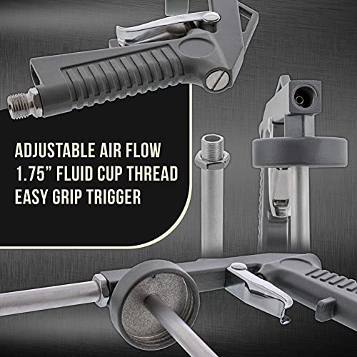 TCP Global Air Undercoating Spray Gun - Pneumatic Automotive Sprayer for Applying Sprayable Bed Liner Coating, Rubberized Truck Undercoating, Rust Proofing, Chip Guard Paint - Image 3