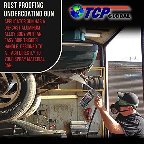 TCP Global Air Undercoating Spray Gun - Pneumatic Automotive Sprayer for Applying Sprayable Bed Liner Coating, Rubberized Truck Undercoating, Rust Proofing, Chip Guard Paint - Image 5
