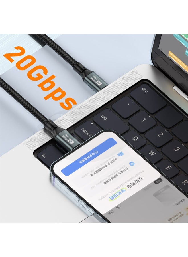 Gen3.2 Type C Data Cable With Emark Chip Usb C To C Video Audio Charging Cable-Color:1.5 M - Image 3