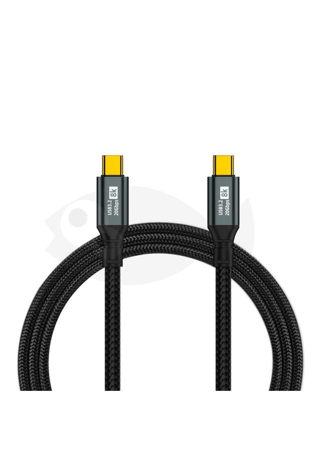 Gen3.2 Type C Data Cable With Emark Chip Usb C To C Video Audio Charging Cable-Color:1.5 M - Image 1