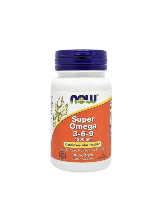 كبسولات ناو سوبر أوميغا 3-6-9 بتركيز 1200 ملغ