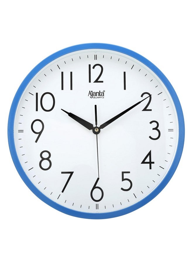 Ajanta Wall Clock for Living Room and Bedroom - 12 Inches, Blue (30 x 30 x 4 cm) - Image 1