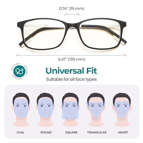 Prospek ARCTIC Blue Light Blocking Reading Glasses +1.5 Diopters - Reduce Eye Strain & Headaches - Computer/Gaming Eyewear Men Women - Clear Lens Anti Glare - Professional Readers - Image 4