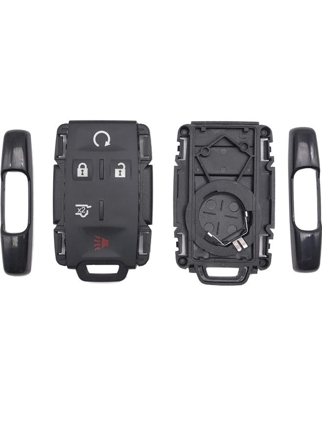 Generic Smart Key Case Fits GMC Yukon Sierra 1500 Chevrolet Suburban Tahoe Car Interior Remote Key Fob (Black, 5 Buttons)  - Image 3