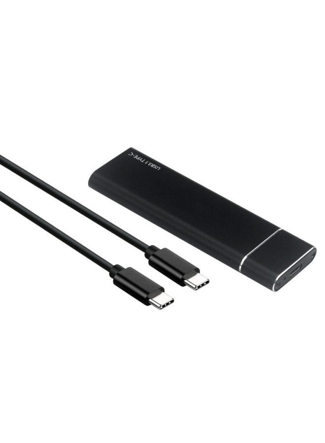 صندوق محرك الأقراص الصلبة المحمول SSD SATA Protocol USB 3.1 من النوع C إلى SSD SATA M.2 - اللون: Tn02 أسود a-c - Image 3