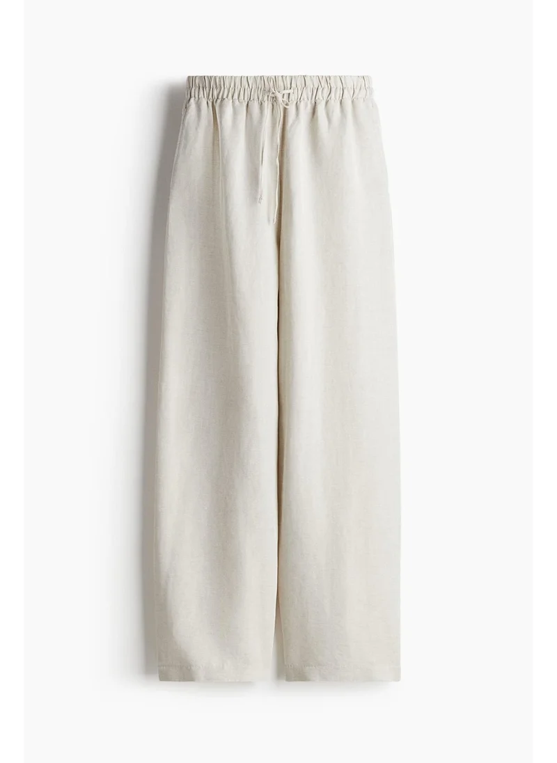 اتش اند ام Linen-blend trousers