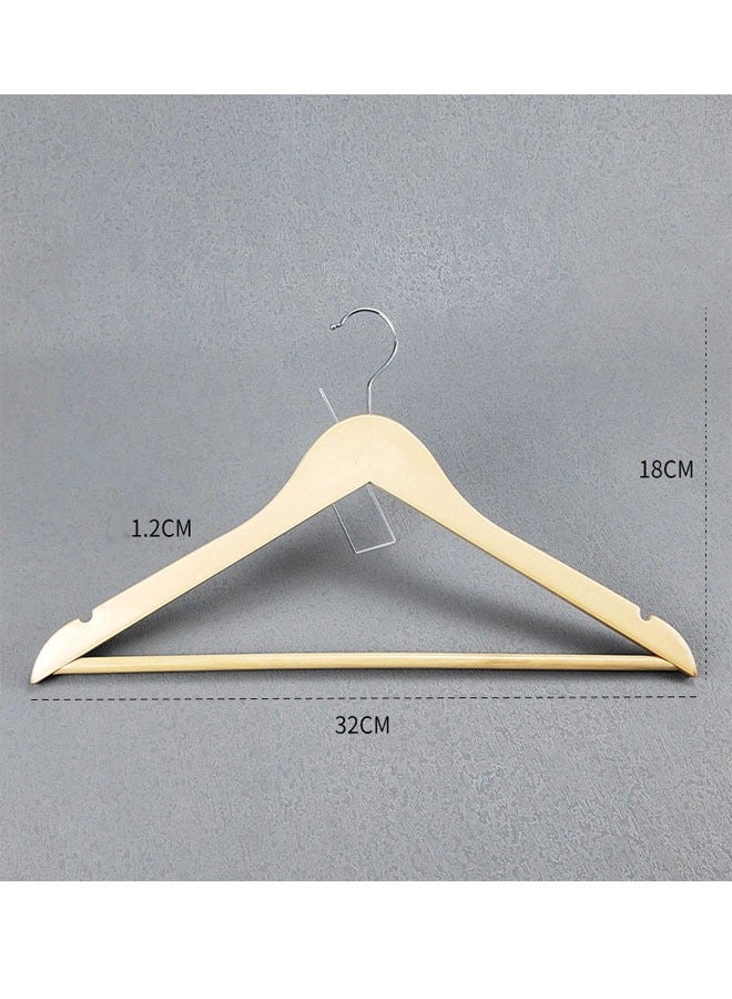 KLNAMAEAAN Pack of 10 Kids Non-Slip Swivel Hook Wooden Hangers - Image 5