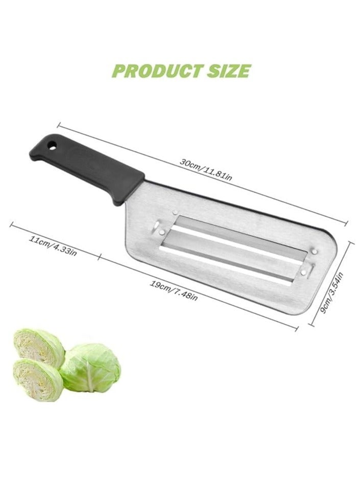 Spaceshoop Cabbage Shredder Kitchen Grater Slicer Stainless Steel Knife Fruit Chopper Grater for Kitchen Shredder for Cabbage Cutter - Red Cabbage Shredder for Cabbage Slaw Chopper Knife  - Image 3