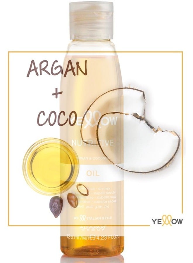 يلو Nutritive Argan And Coconut Oil For Dry Hair 125ml - Image 3