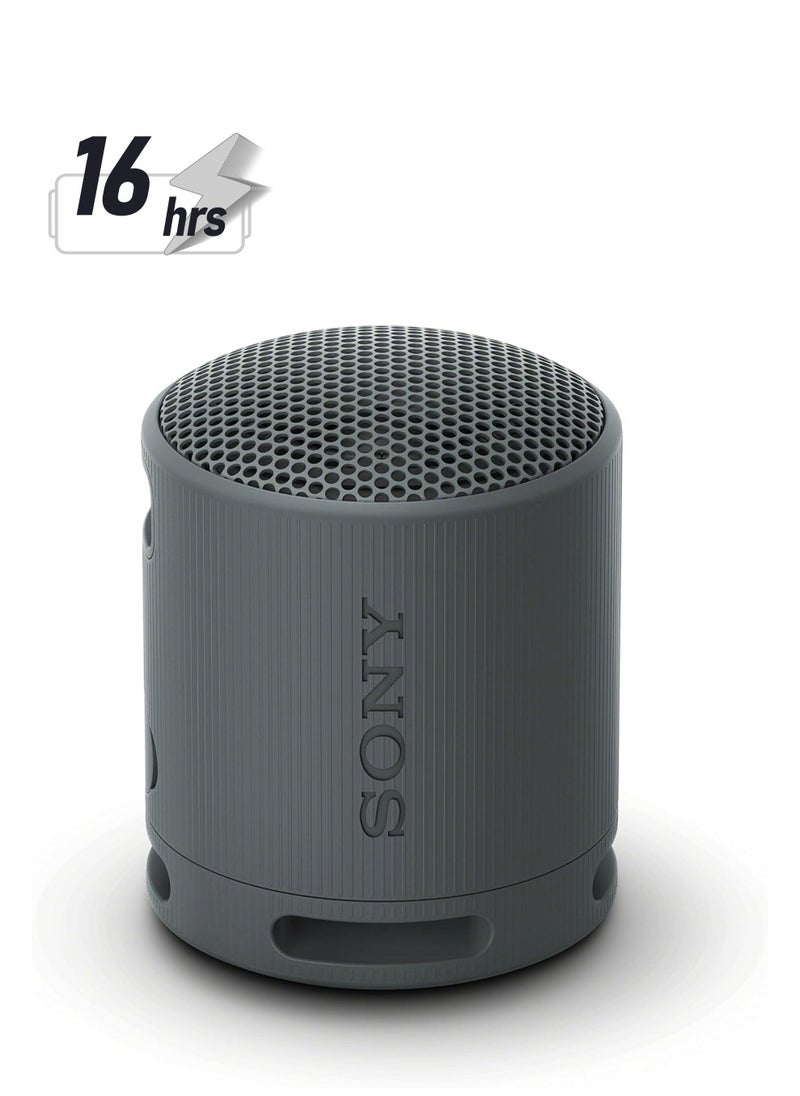 Sony - SRS-XB100 Wireless Bluetooth Portable Lightweight Super-Compact Travel Speaker, Extra-Durable IP67 Waterproof & Dustproof, 16 Hour Battery, Versatile Strap, and Hands-Free Calling New Black - Image 1