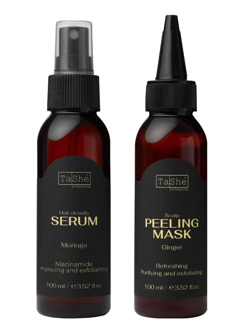 Tashe Hair Growth Boost Set – Scalp Peeling Mask & Hair Growth Serum – Effective Hair Restoration and Revitalization  - Image 2