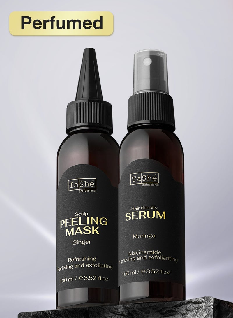Tashe Hair Growth Boost Set – Scalp Peeling Mask & Hair Growth Serum – Effective Hair Restoration and Revitalization  - Image 1