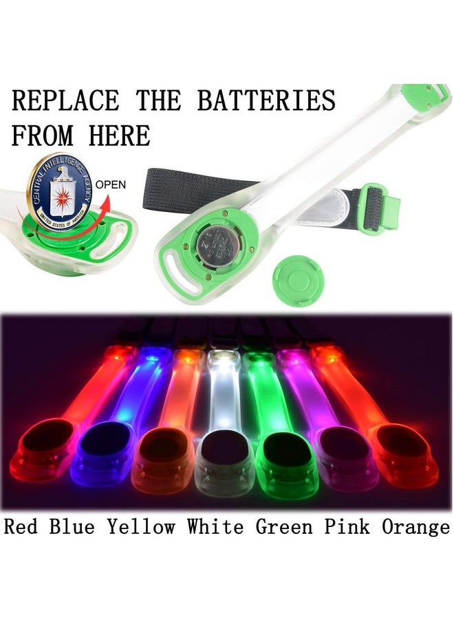 AMNQUERXUS Premium Led Light Up Armband Reflective Adjustable Wearable Silicone Running Belt Strap / Waterproof Glow In The Dark For Running Jogging Walking Cycling Concert Camping Outdoor Sports (Colorful)  - Image 4
