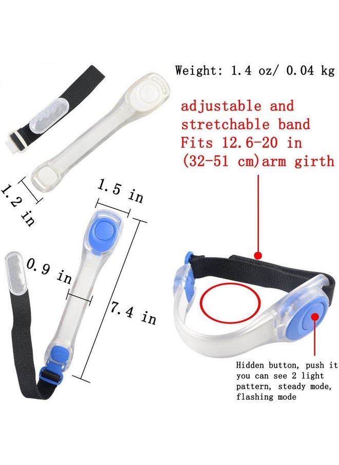 AMNQUERXUS Premium Led Light Up Armband Reflective Adjustable Wearable Silicone Running Belt Strap / Waterproof Glow In The Dark For Running Jogging Walking Cycling Concert Camping Outdoor Sports (Colorful)  - Image 5
