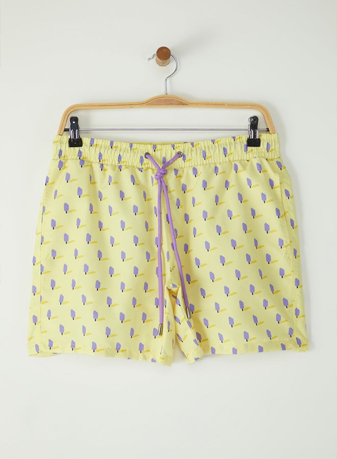 trendyol Yellow Men's Swim Shorts - Image 1