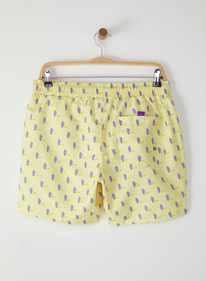 trendyol Yellow Men's Swim Shorts - Image 2