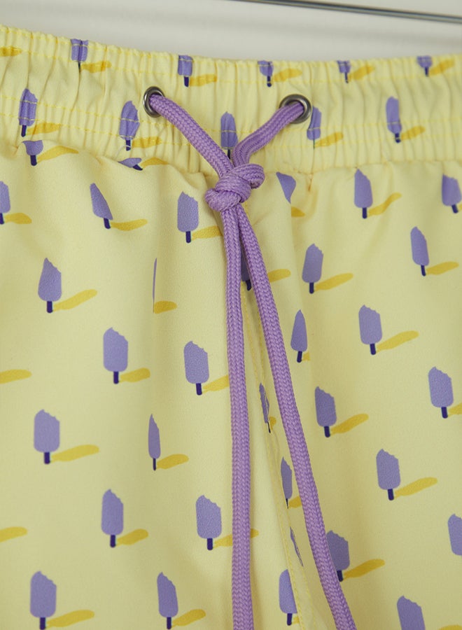 trendyol Yellow Men's Swim Shorts - Image 4