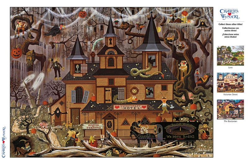 Buffalo Games - Charles Wysocki - Trick or Treat Hotel - 1000 Piece Jigsaw Puzzle - Image 5